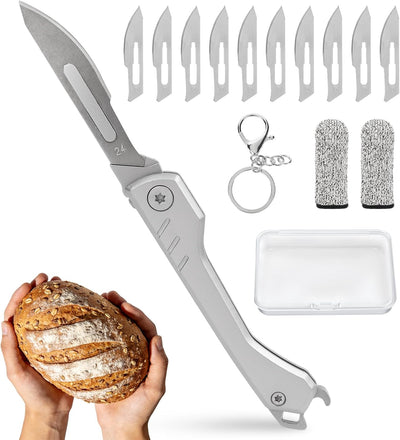 Cuchillo plegable para masa con hoja extraíble