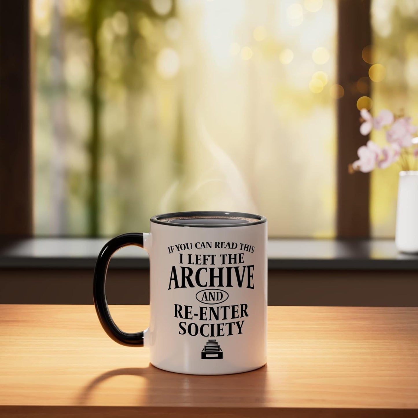 Taza Cerámica Negro/Blanco