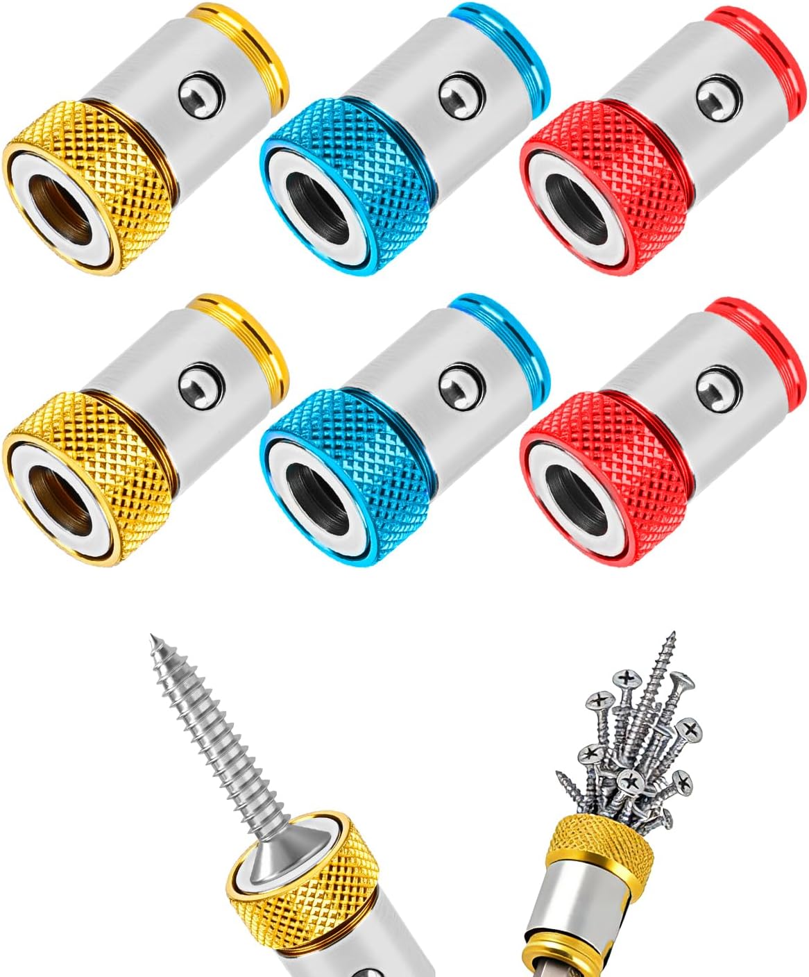 Anillo magnético 1/4 pulg comp universal destornillador