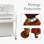 Protectores suelo piano set 4 copas resorte madera dura