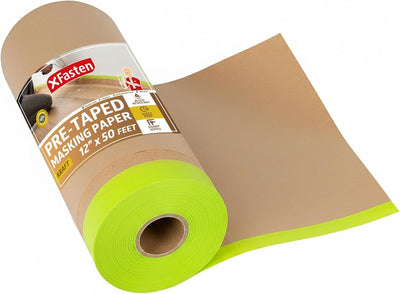 Papel enmascarar precintado 12pulg x50pies rollo unico