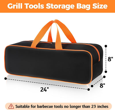 Bolsa almacenamiento herramientas parrilla 24x8pulg