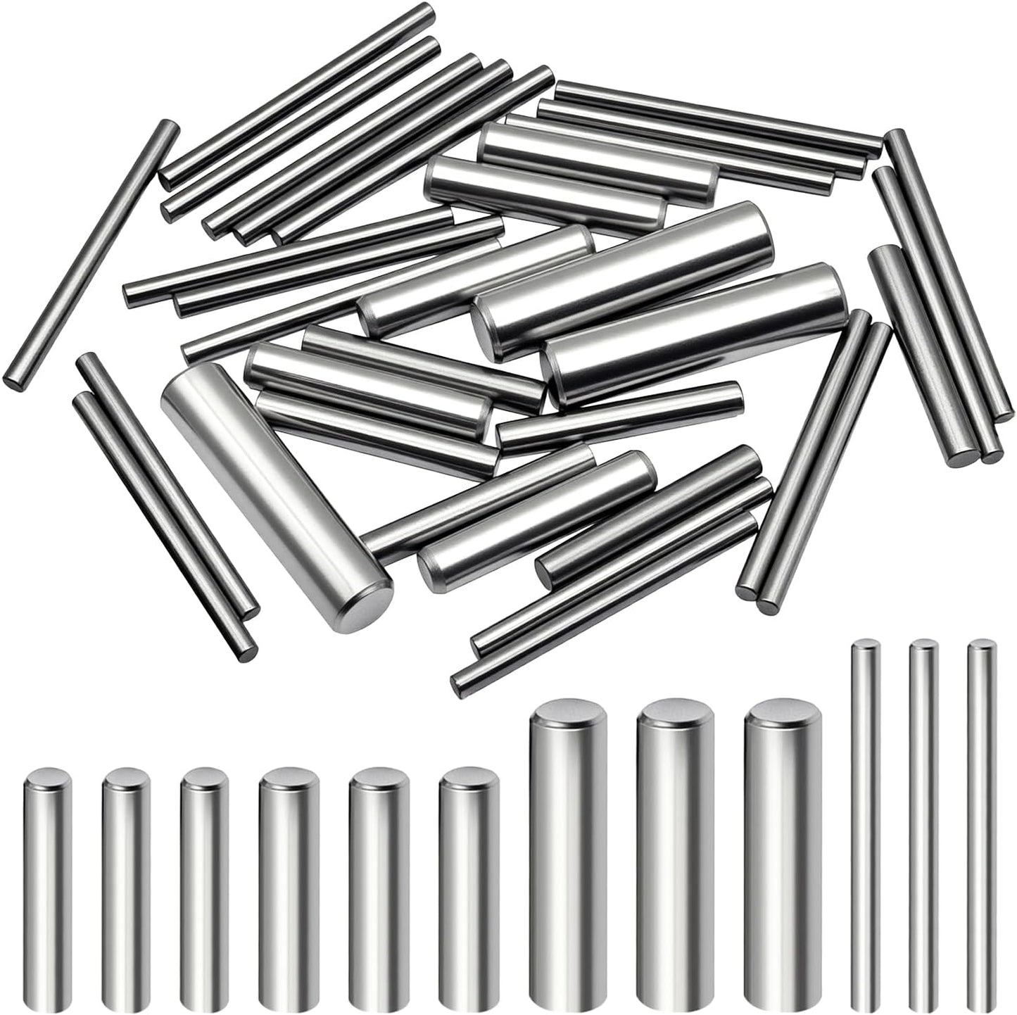 50 Clavijas Acero Inox 304 Soporte Cilíndrico M2-M6