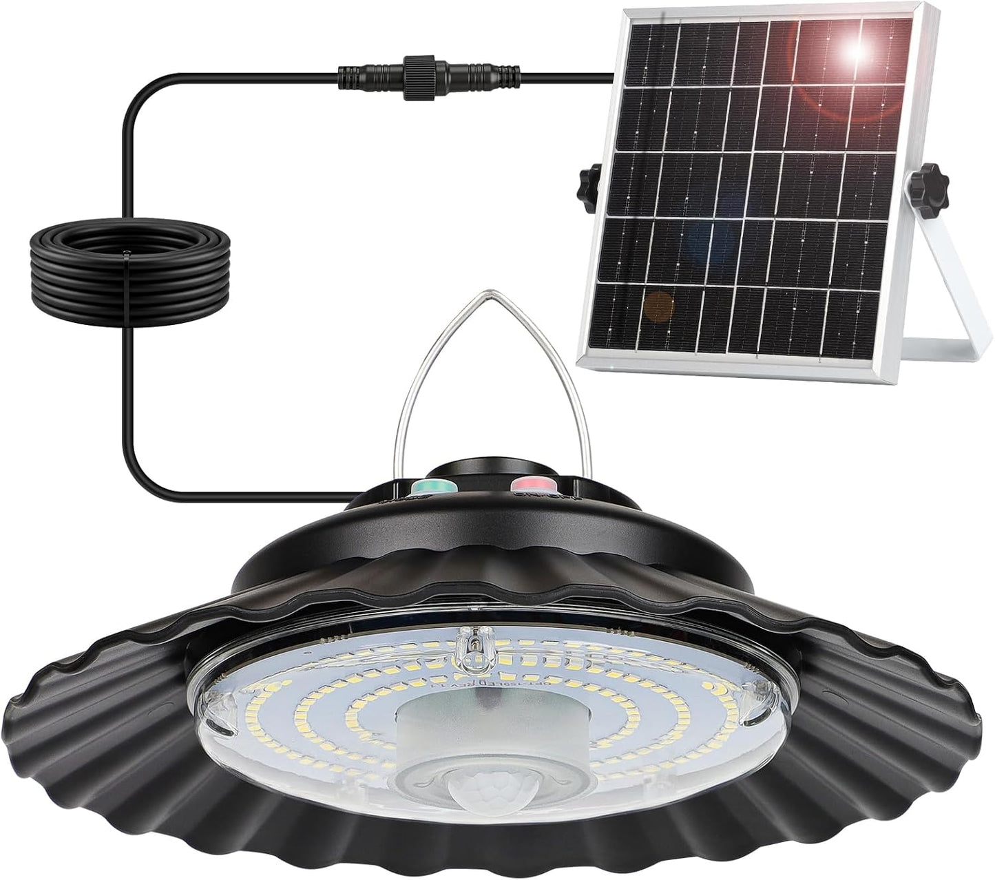 Luz solar con sensor movimiento 2000lm para interior exterior