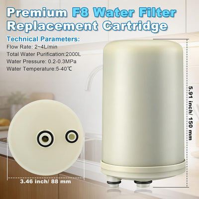 Cartucho filtro agua comp Kangen LeveLuk SD501 F8