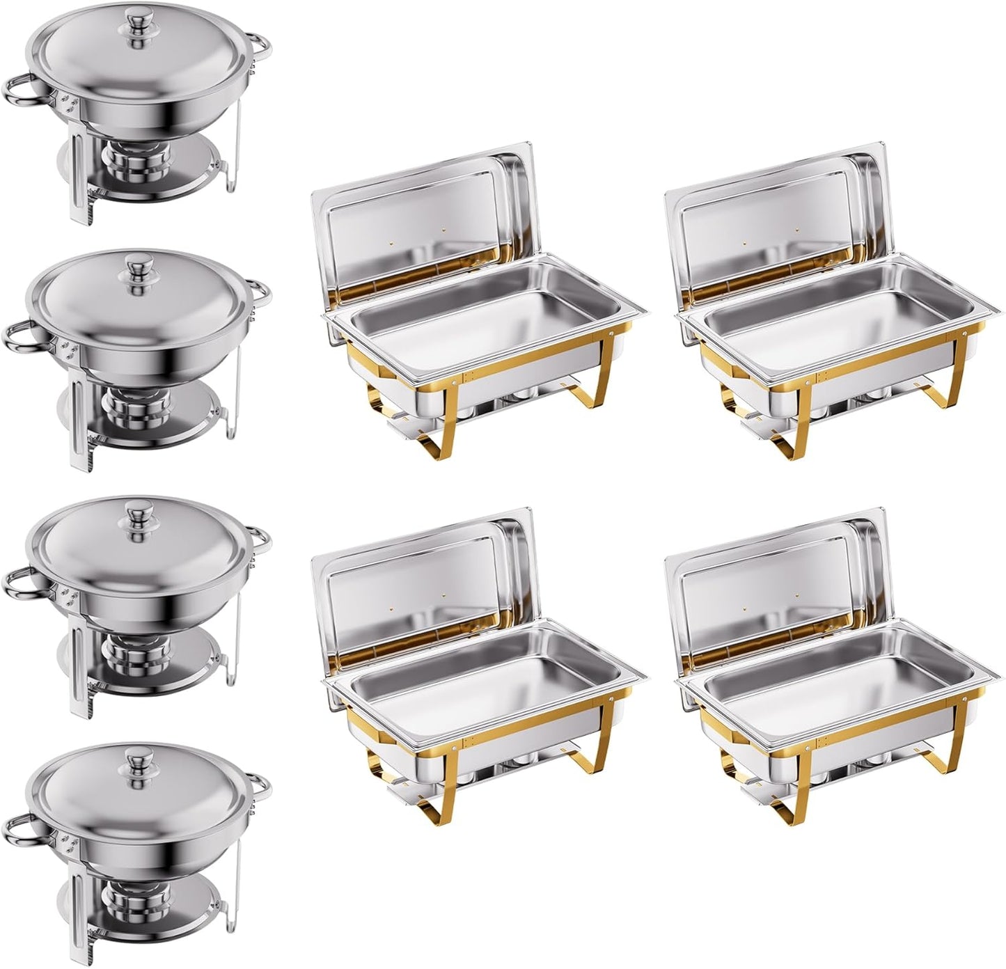 Set Chafer Acero Inox 6qt y 9qt para Eventos