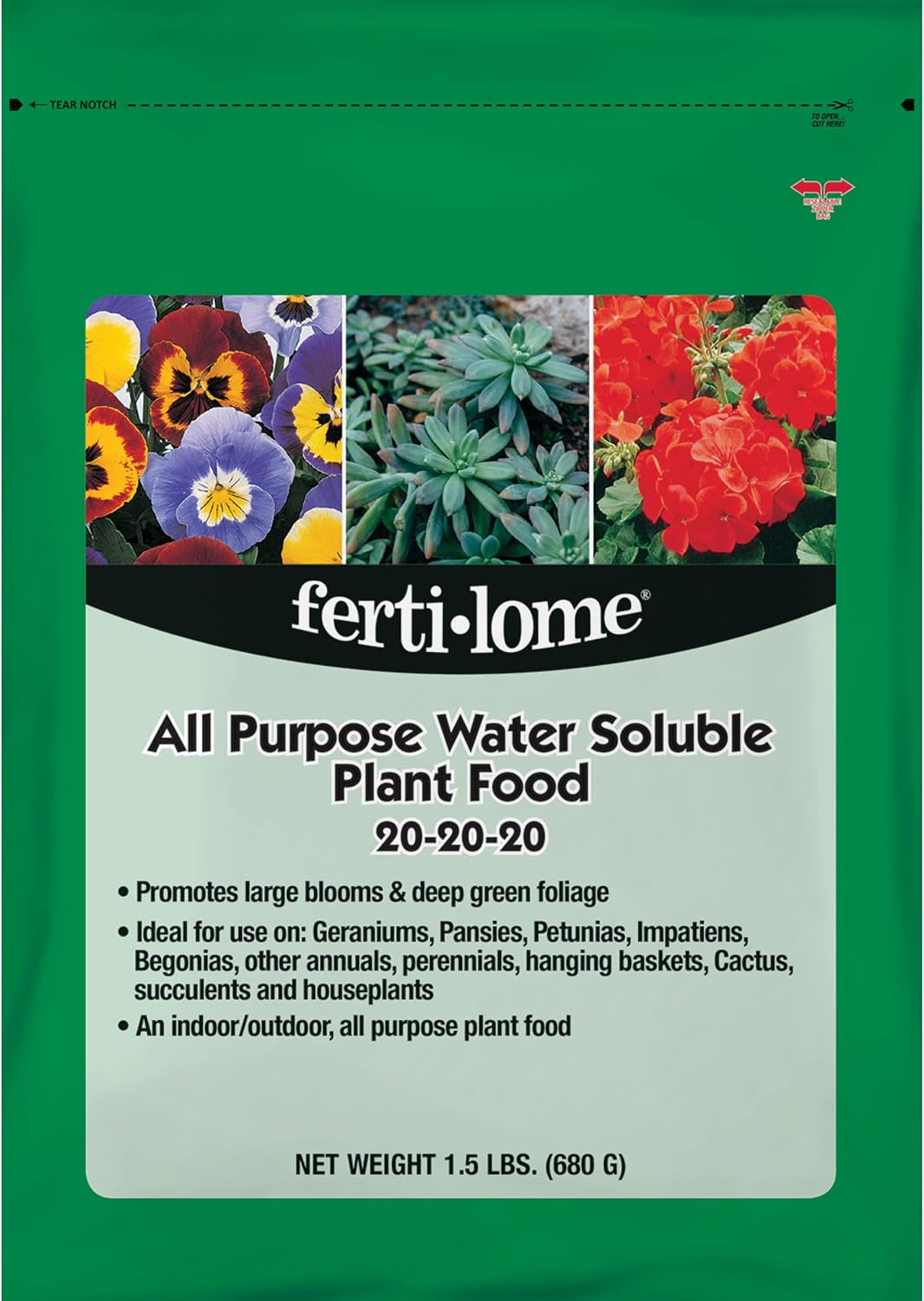 Alimento vegetal soluble 20-20-20 1.5 lb