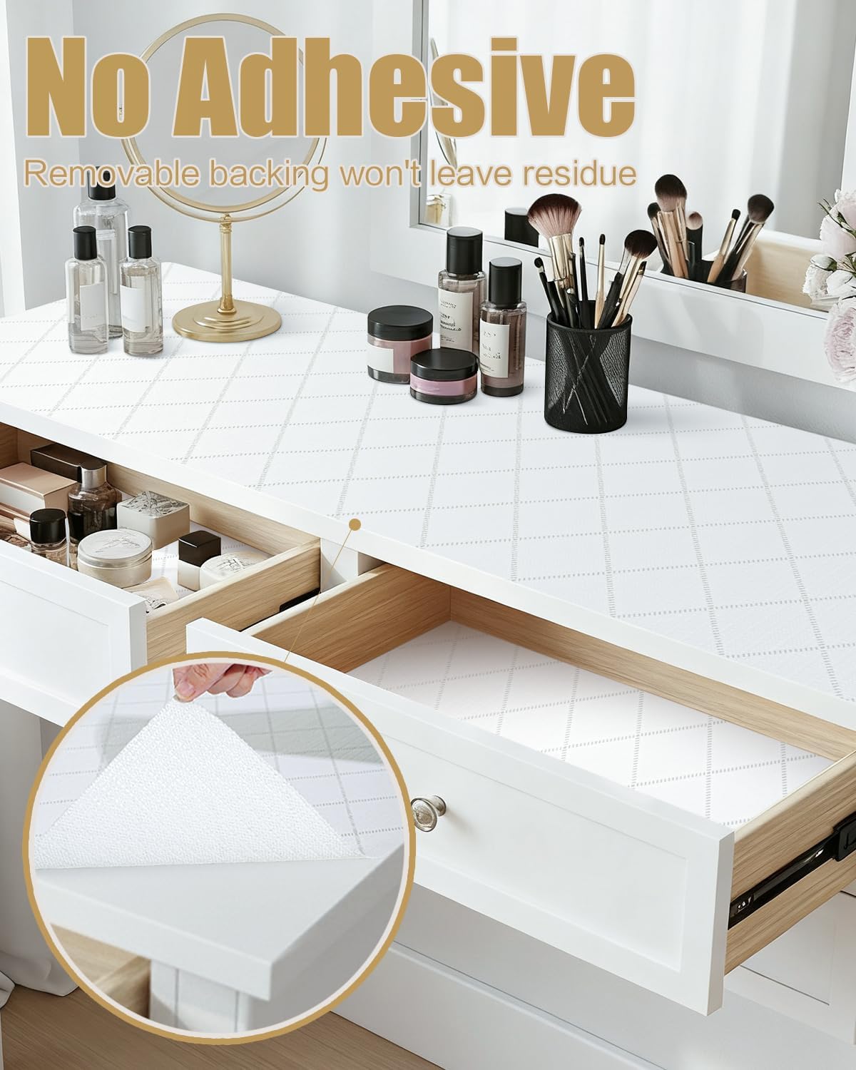 Revestimientos no adhesivos para armarios de cocina 12 x 20 pulgadas papel antideslizante grueso impermeable lavable