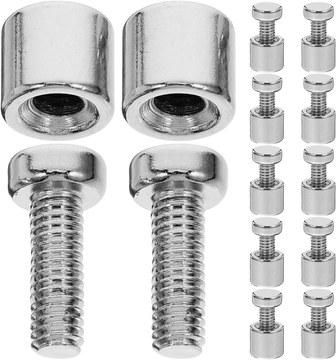 12 Set Separadores Acero Inox para Acrílico Marcos Fotos
