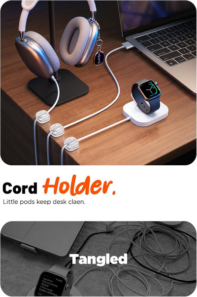 Clips resorte paquete 8 organizadores cables adhesivo fuerte
