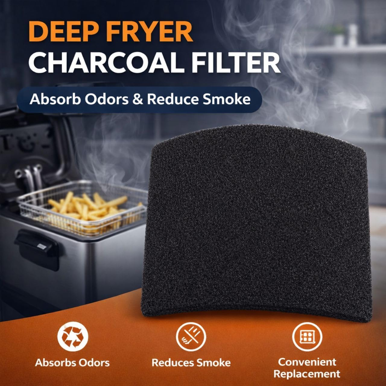 Filtro carbón repuesto freidora Presto CoolDaddy