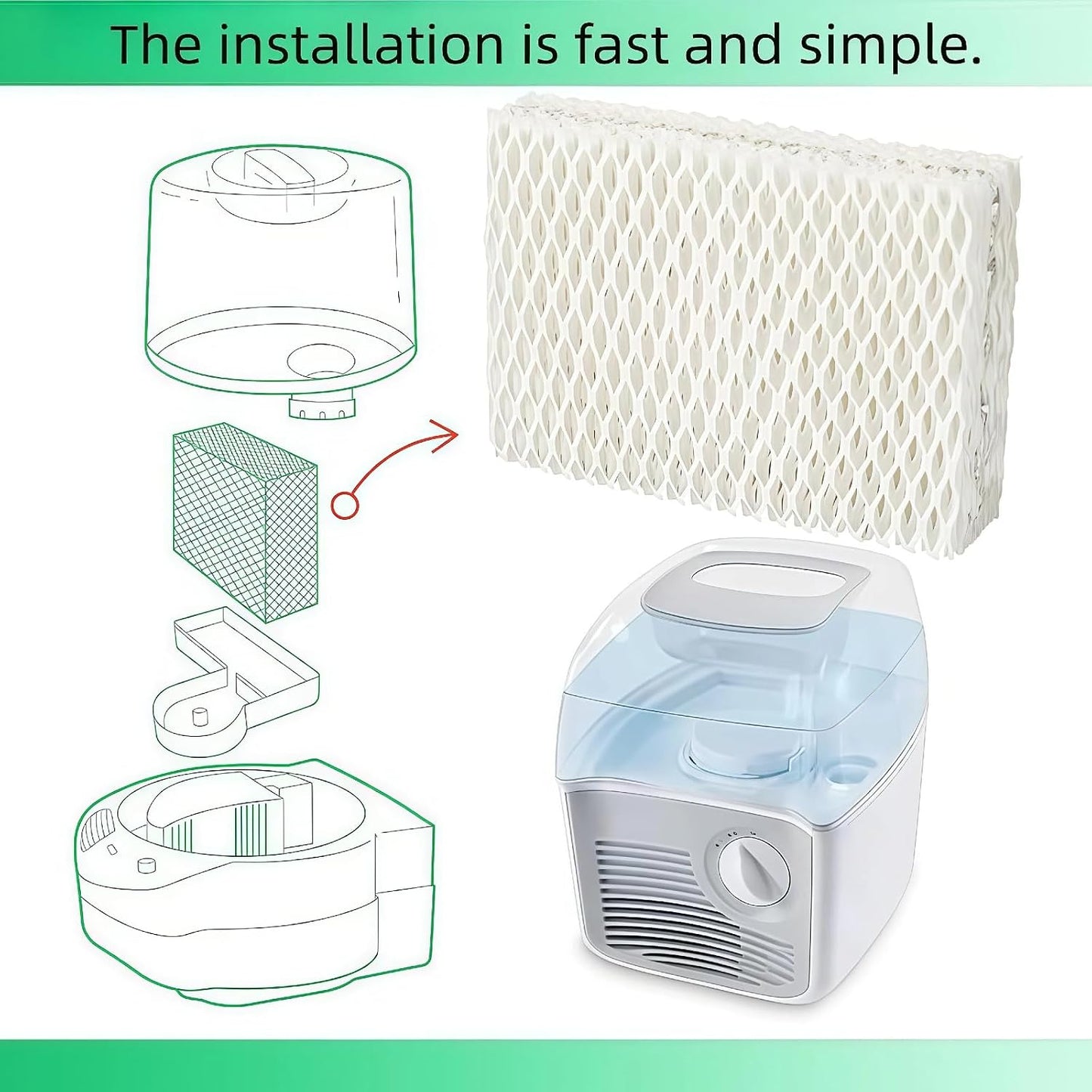 Pack 10 filtros humidificador compatibles