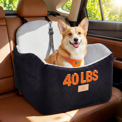 Asiento elevador perros hasta 40lb con capa impermeable y cinturón