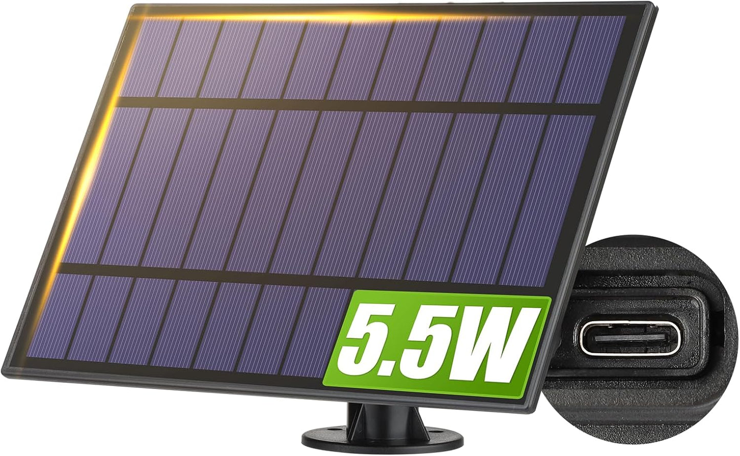 Panel solar 5.5W reemplazo luces cadena RGB exterior