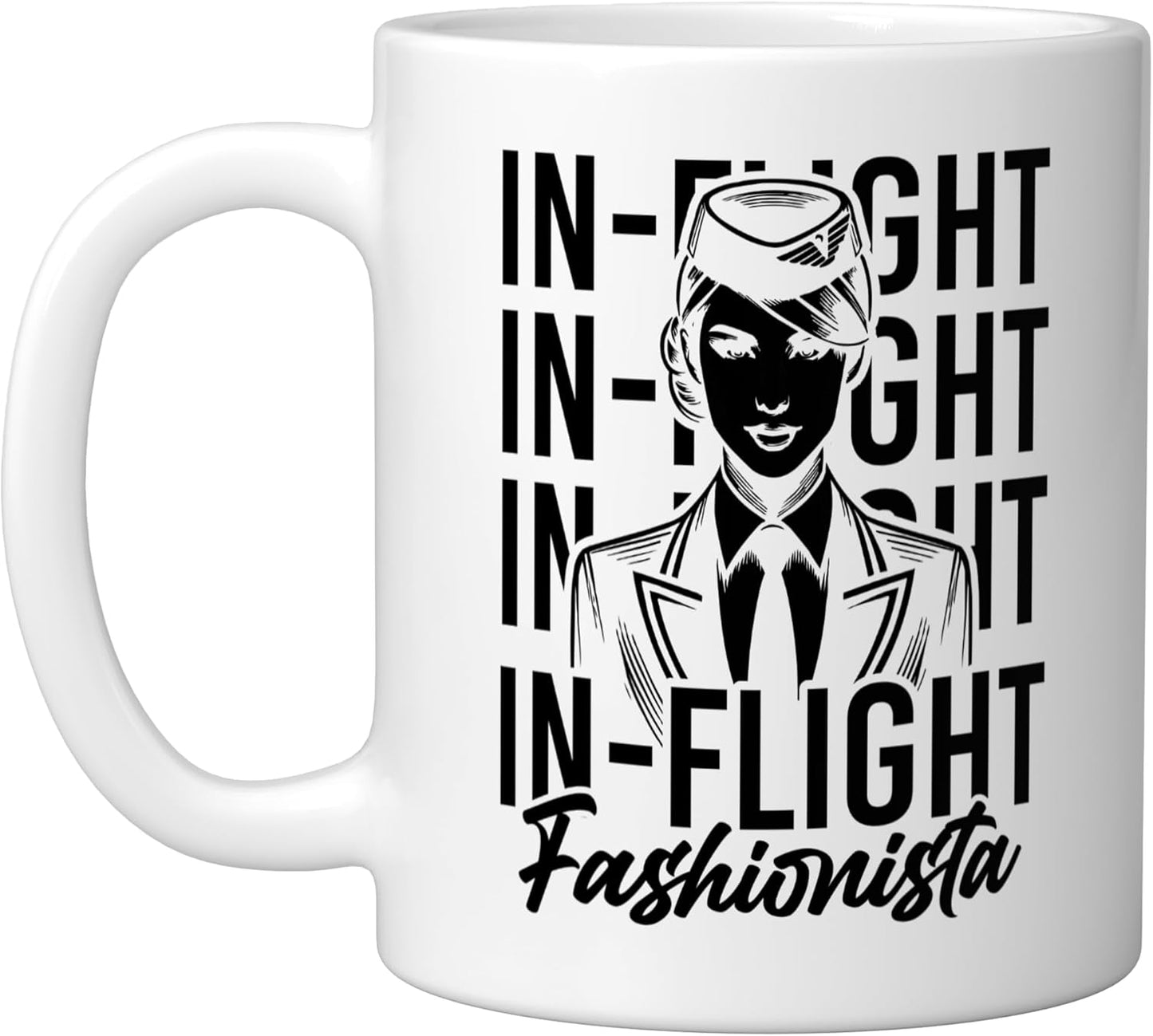Taza Cerámica para Tripulante Avión Blanco
