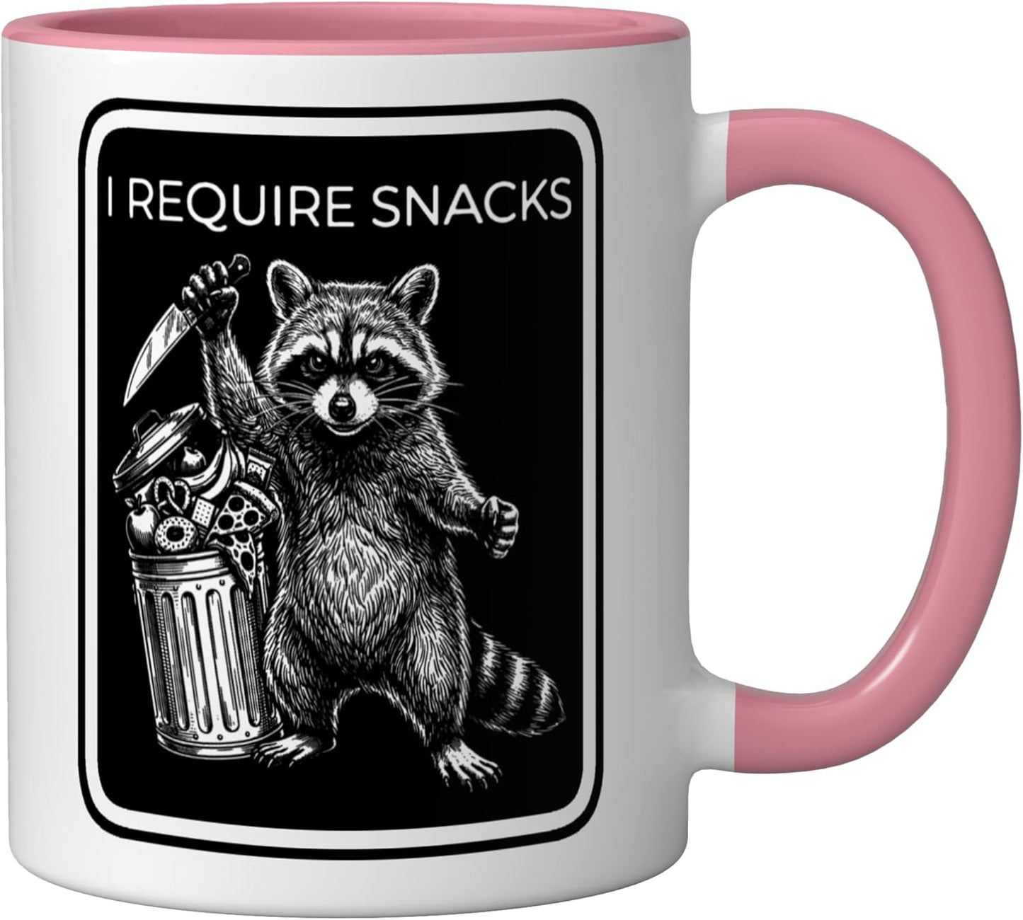 Taza Cerámica Humor Ratoncito Rosa/Blanca