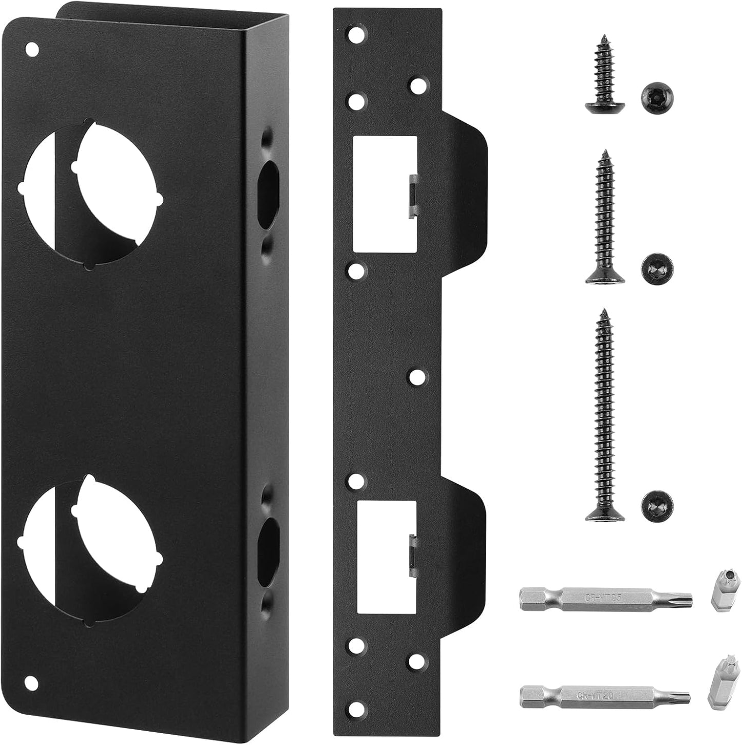 Placa refuerzo puerta U 10539 negra con kit U 10385