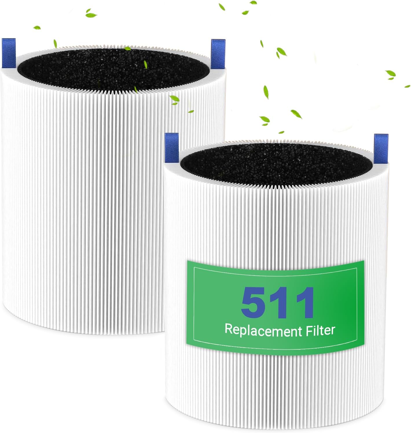 2 Filtros HEPA Blue Pure 511 Repuesto Partículas Carbón
