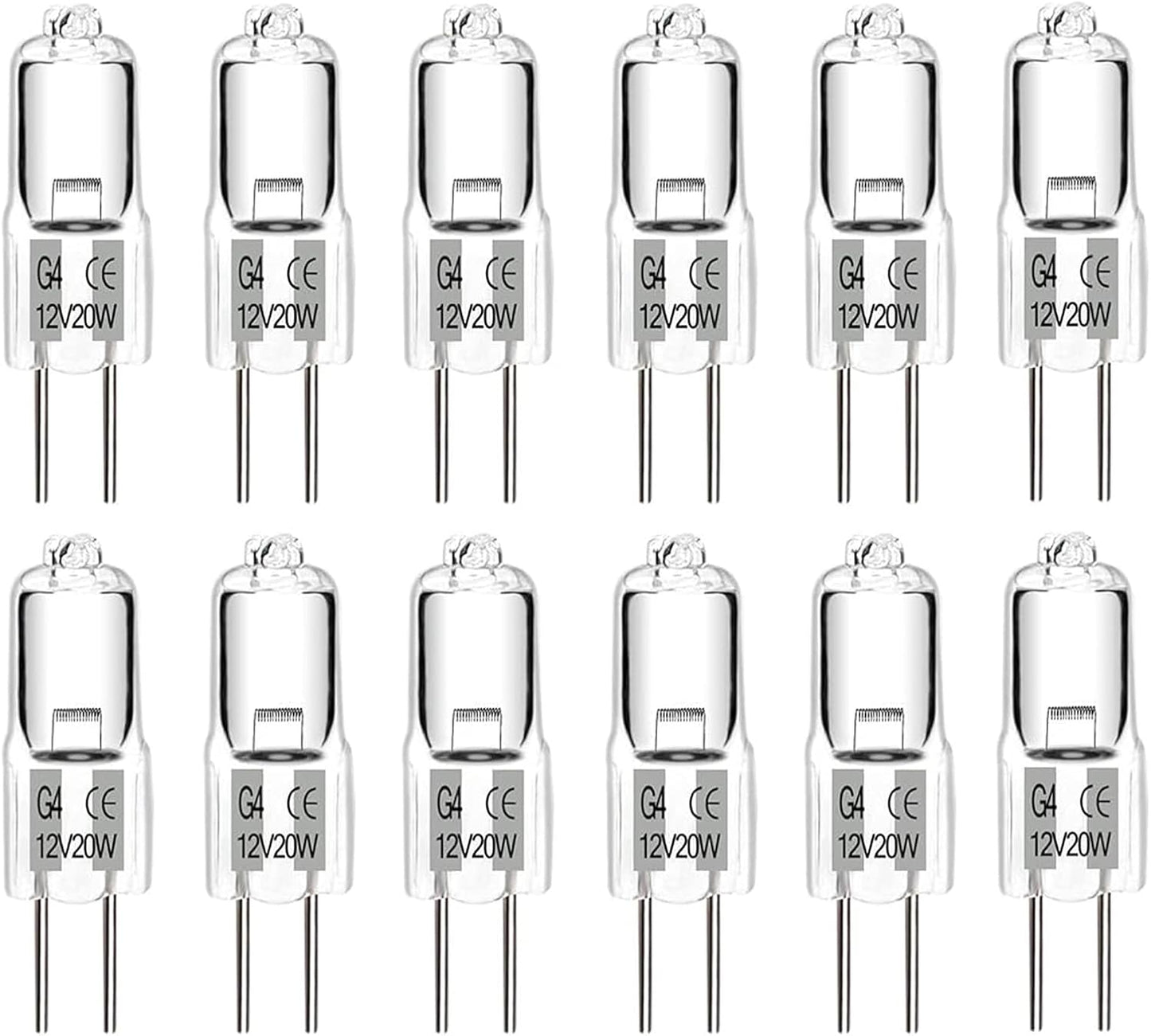 Bombilla G4 12V 20W halógena 2700K blanco cálido pack 12