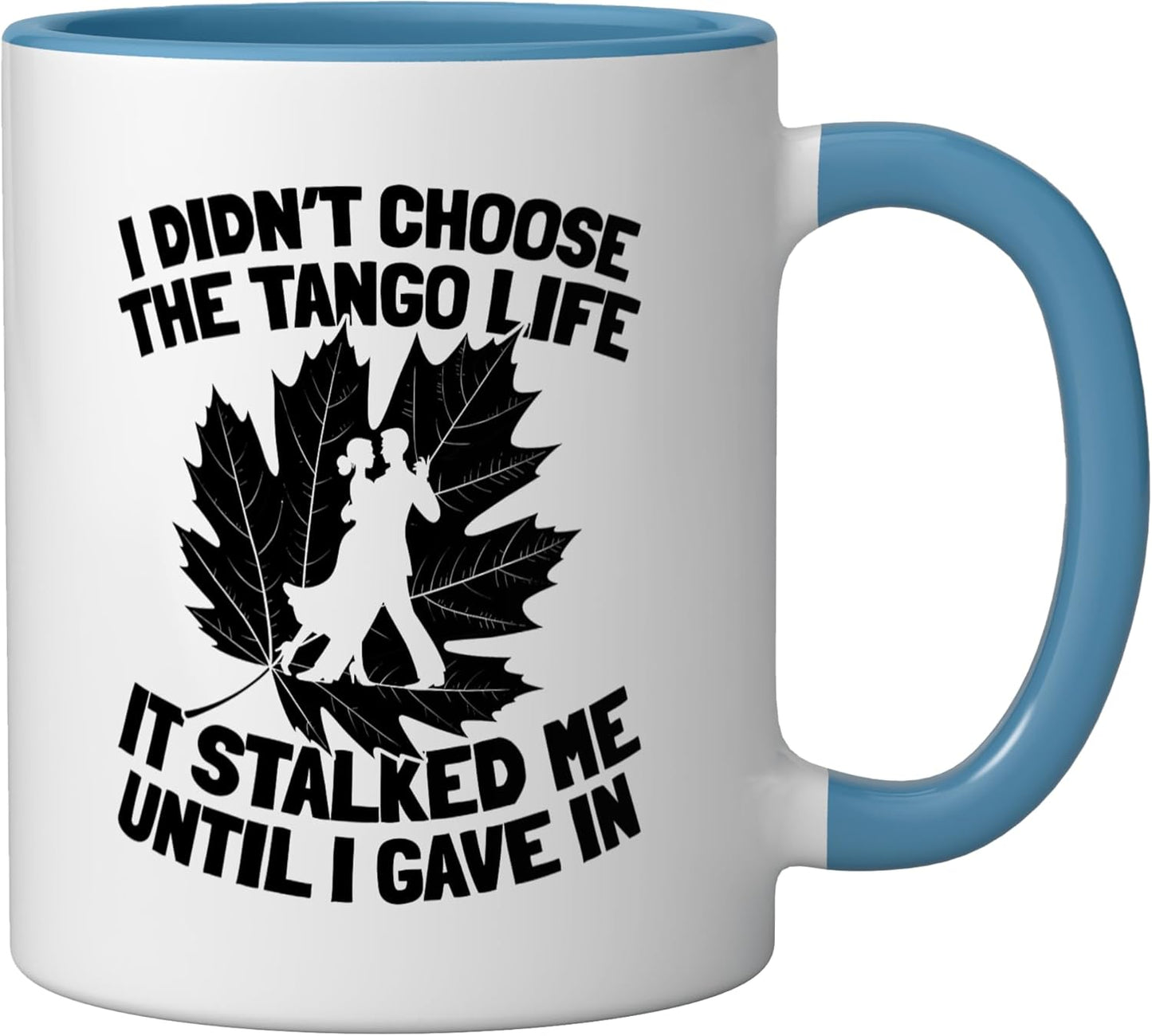 Taza de cerámica para baile tango argentina azul/blanco