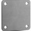 Base placa acero A36 4 agujeros 3/8pulg hoja soldable 3/16pulg