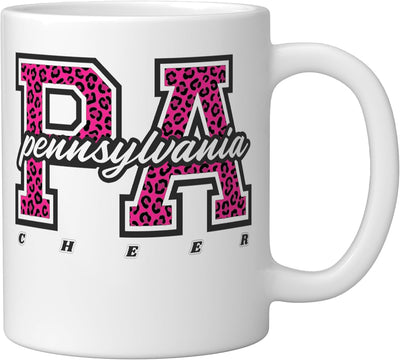 Taza Cerámica Estilo Universidad León Rosa