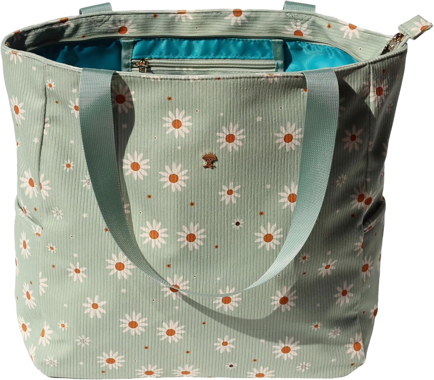 Bolsa hombro grande resistente agua diseño floral