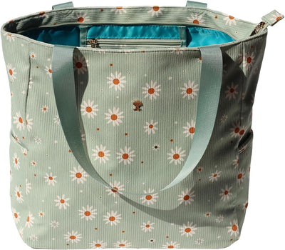 Bolsa hombro grande resistente agua diseño floral