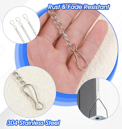 8 Cadenas Colgar Vidrieras 20pulg Pared Jardin Cocina