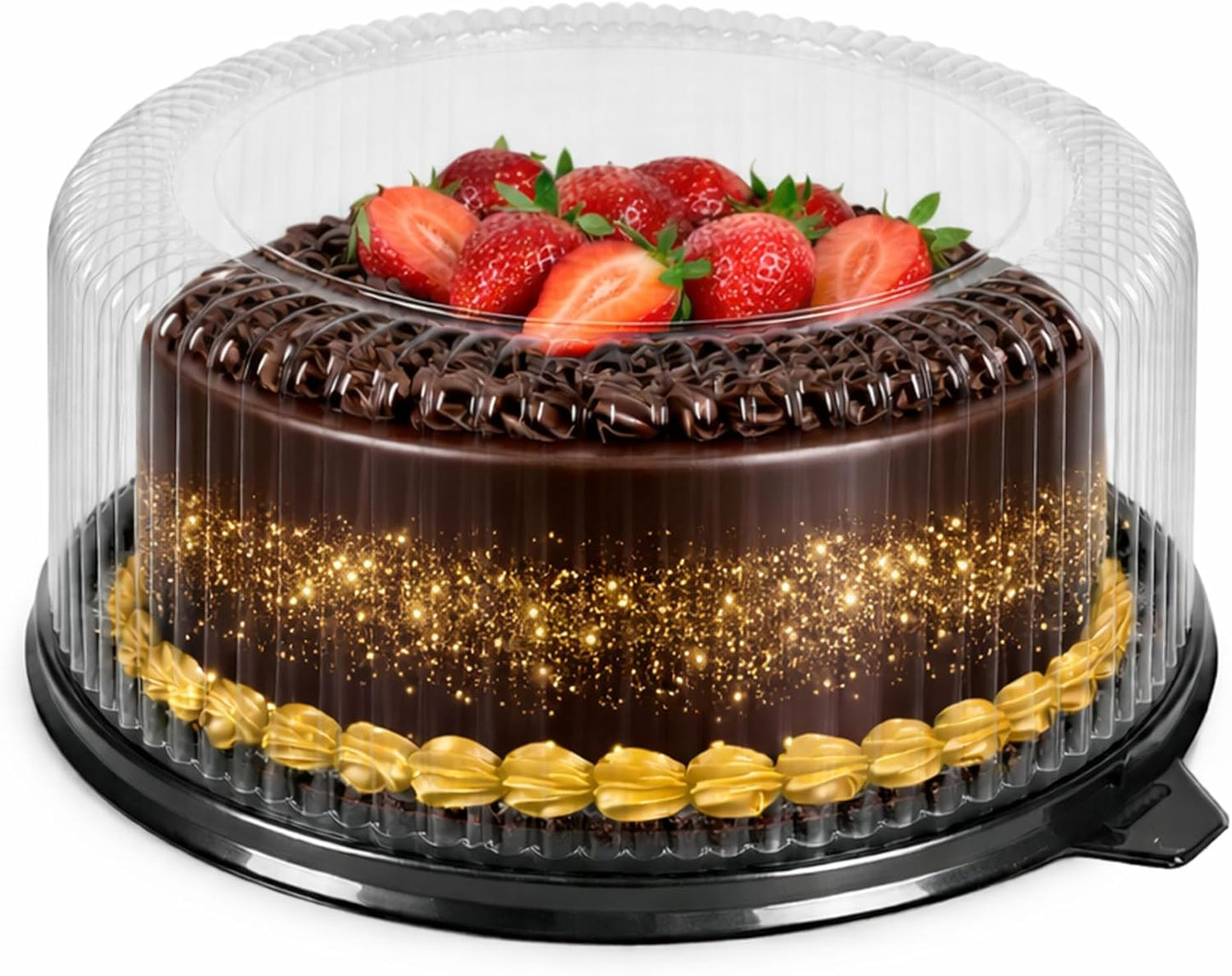 Porta pasteles redondo 10pulg set 50 recipientes tartas