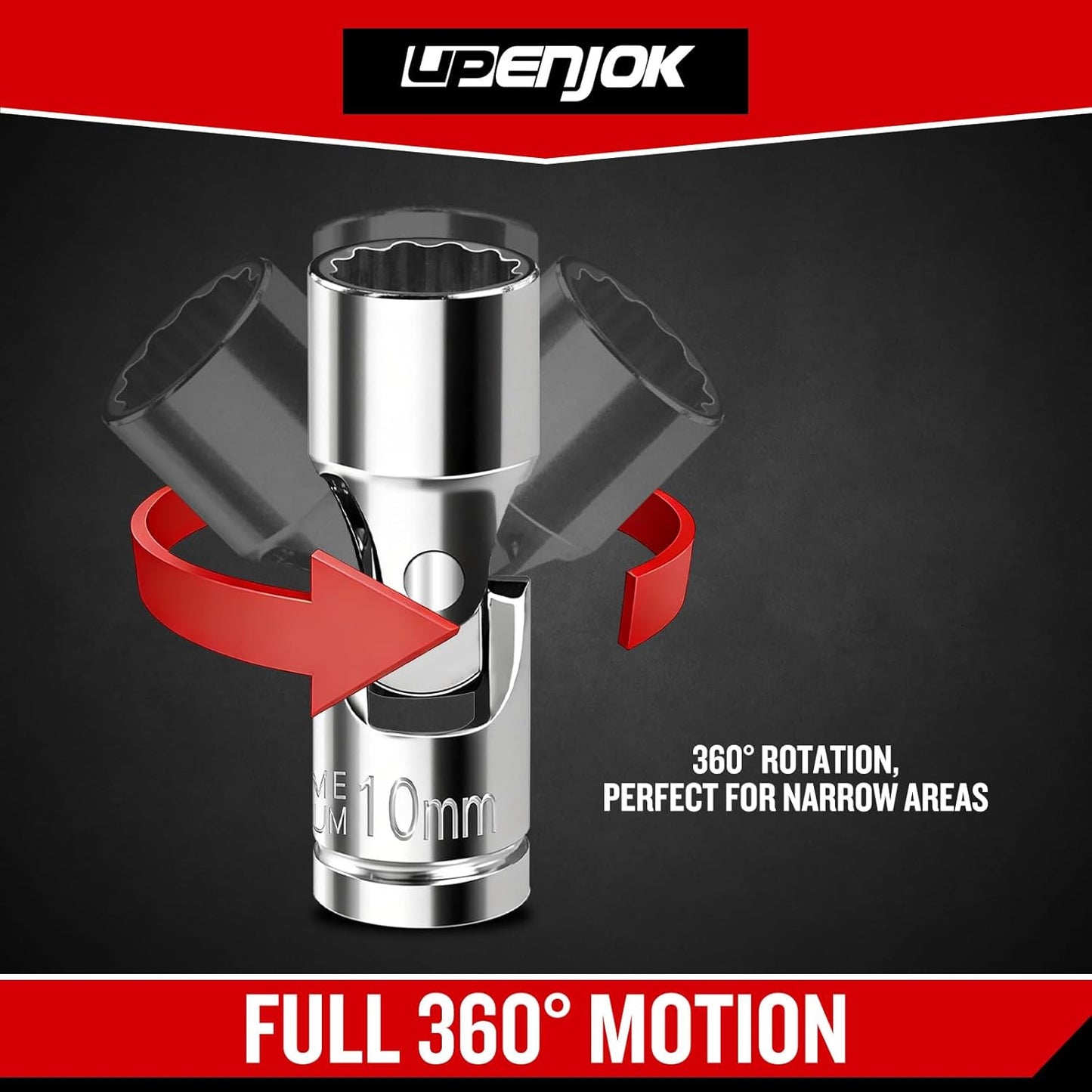 Punta Universal 1/4" 0.394pulg 12 Ptos Acero Cr-V