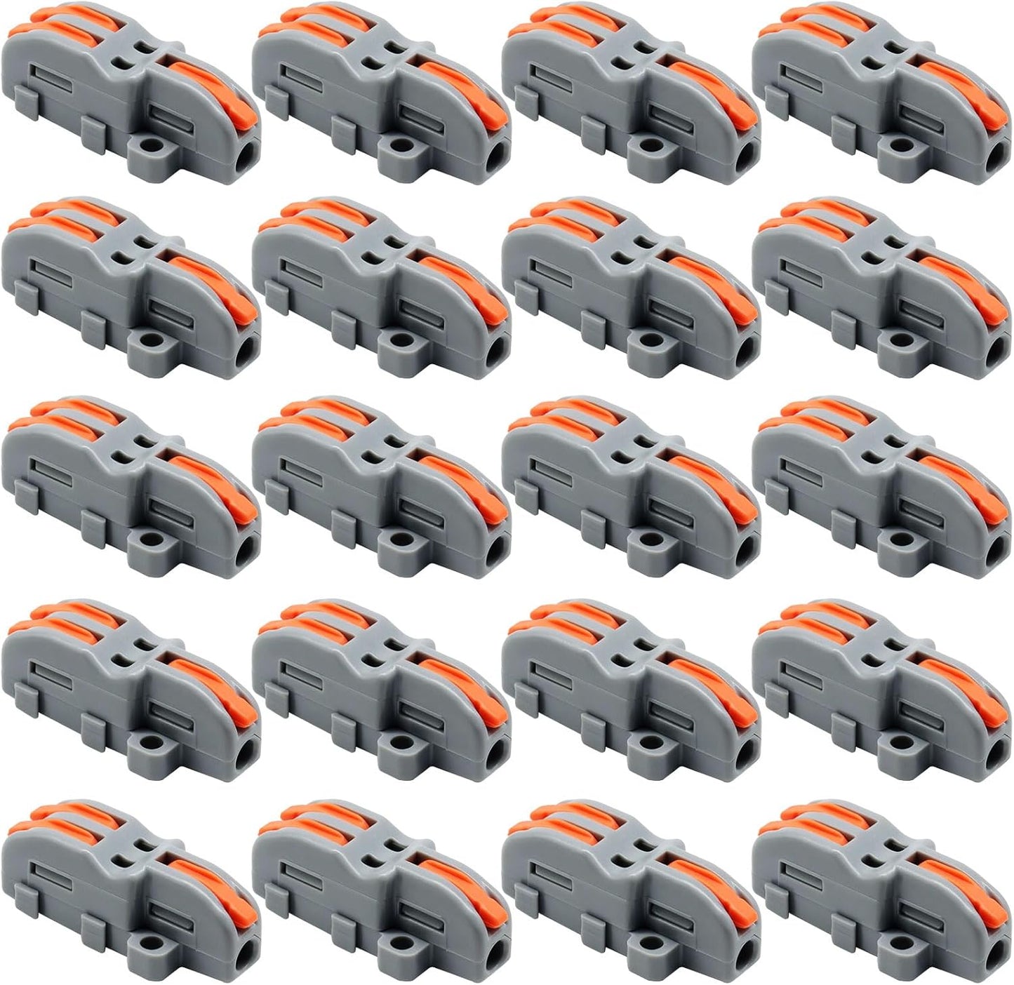 Pack 20 Conectores Cable Nylon 1en2 Tamaño Compacto