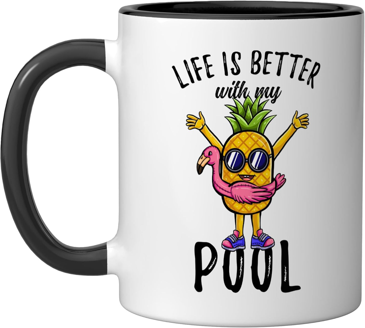 Taza Cerámica Negro/Blanco