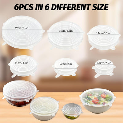Tapas silicona reutilizables para contenedores varios