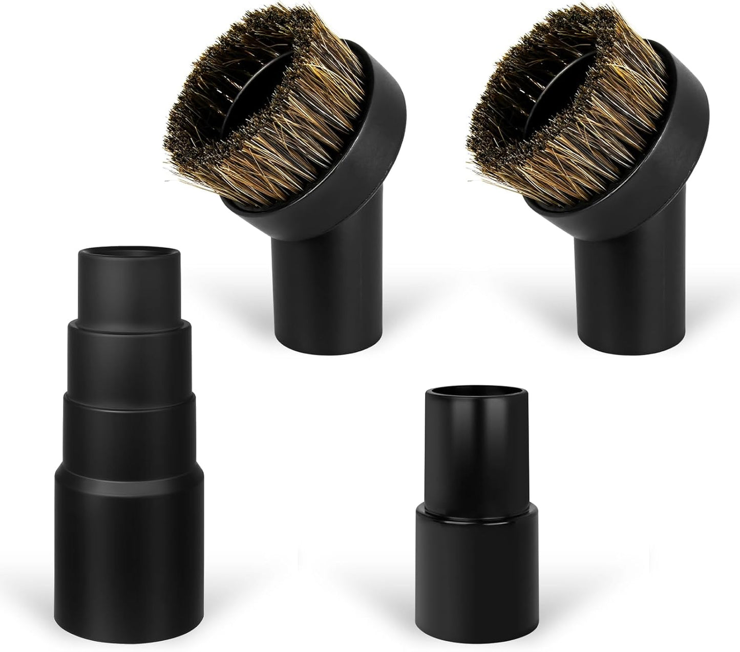 Set 4 Accesorios Aspiradora Cepillo Polvo Negro Adaptador