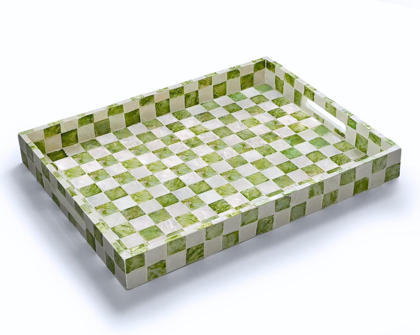 Bandeja rectangular y redonda Capiz CHI AN HOME