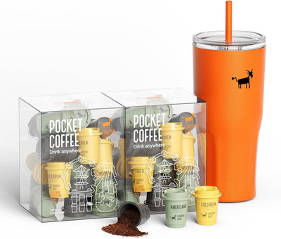Taza viaje cerámica café frío instantáneo 100% arábica