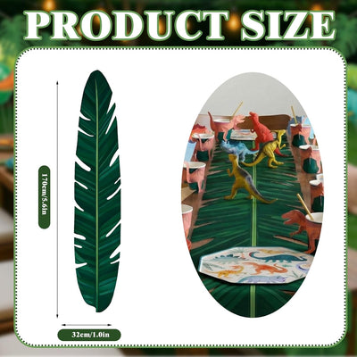 Camino mesa fiesta dinosaurio 5.9x1.0ft cubierta verde baby shower