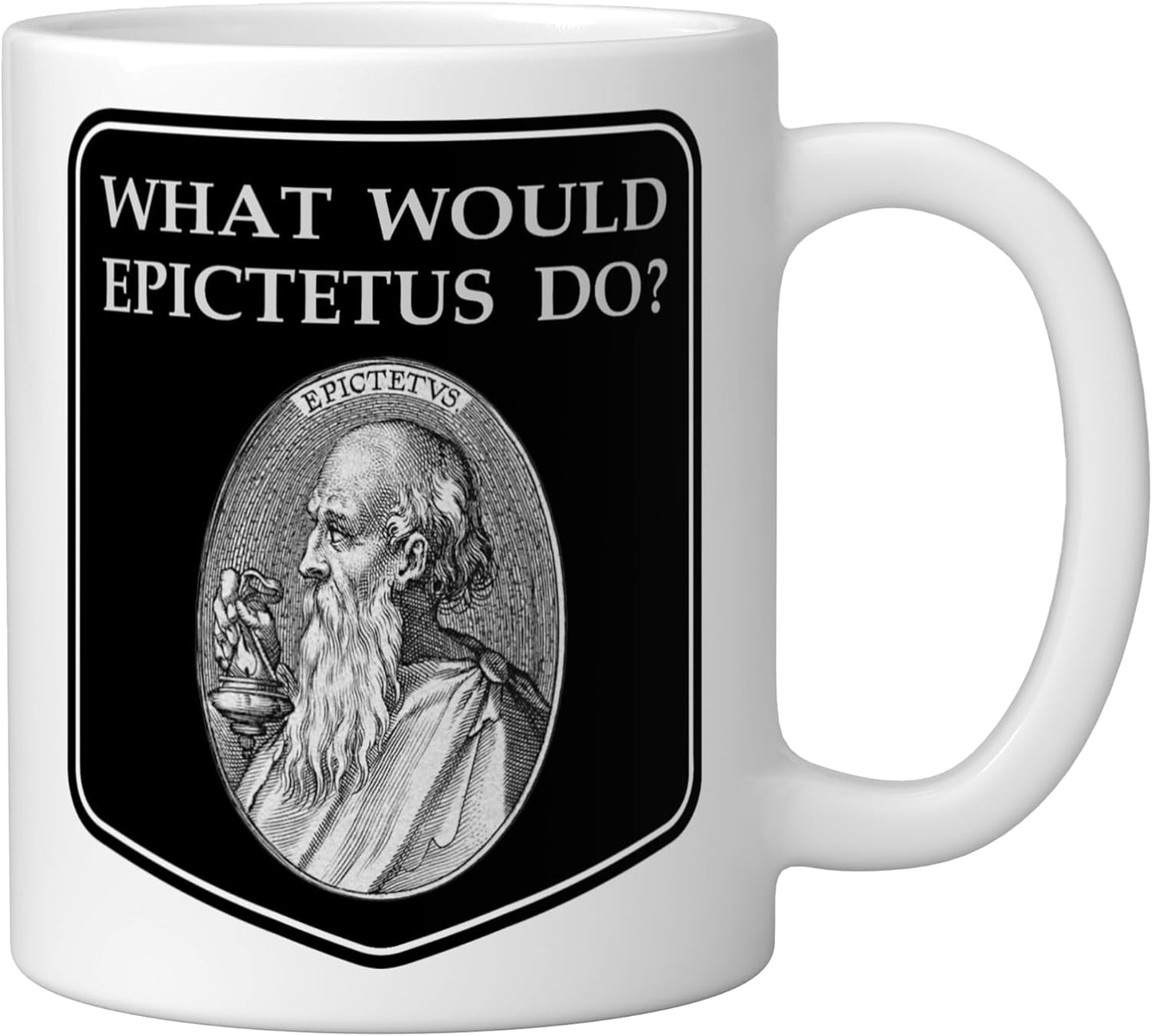 Taza Cerámica Epicteto Blanco