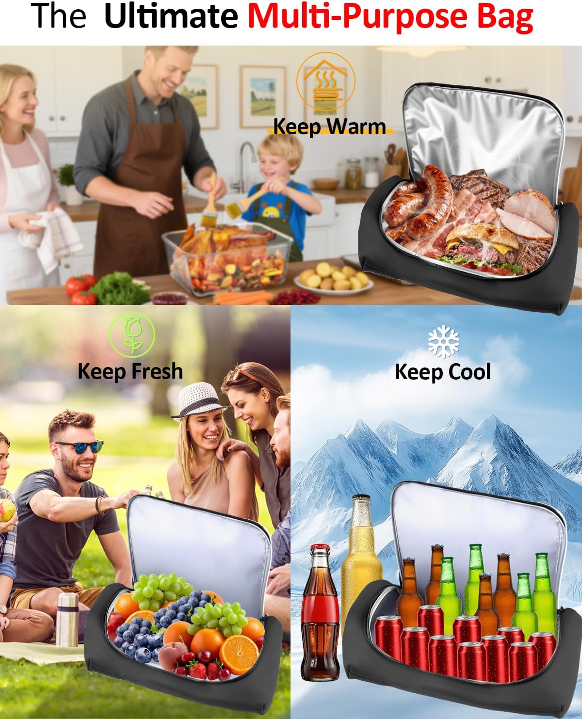 Manta barbacoa térmica 900D resistente para picnic camping