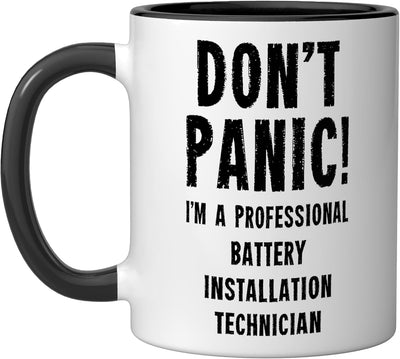 Taza Cerámica Técnico Instalación Negro/Blanco