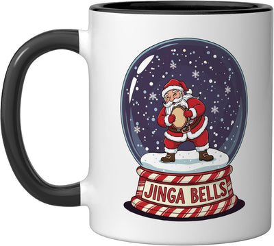 Taza de cerámica Jinga Bells Santa Capoeira Navidad