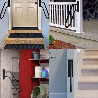 Pasamanos pared escalera forma U 22.5pulg interiores