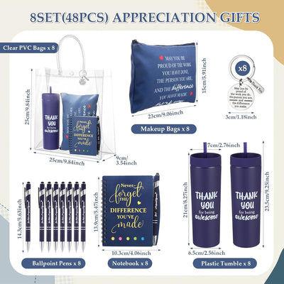 Set 48 Pzas Regalos Empleados Vasos Cuadernos Llaveros
