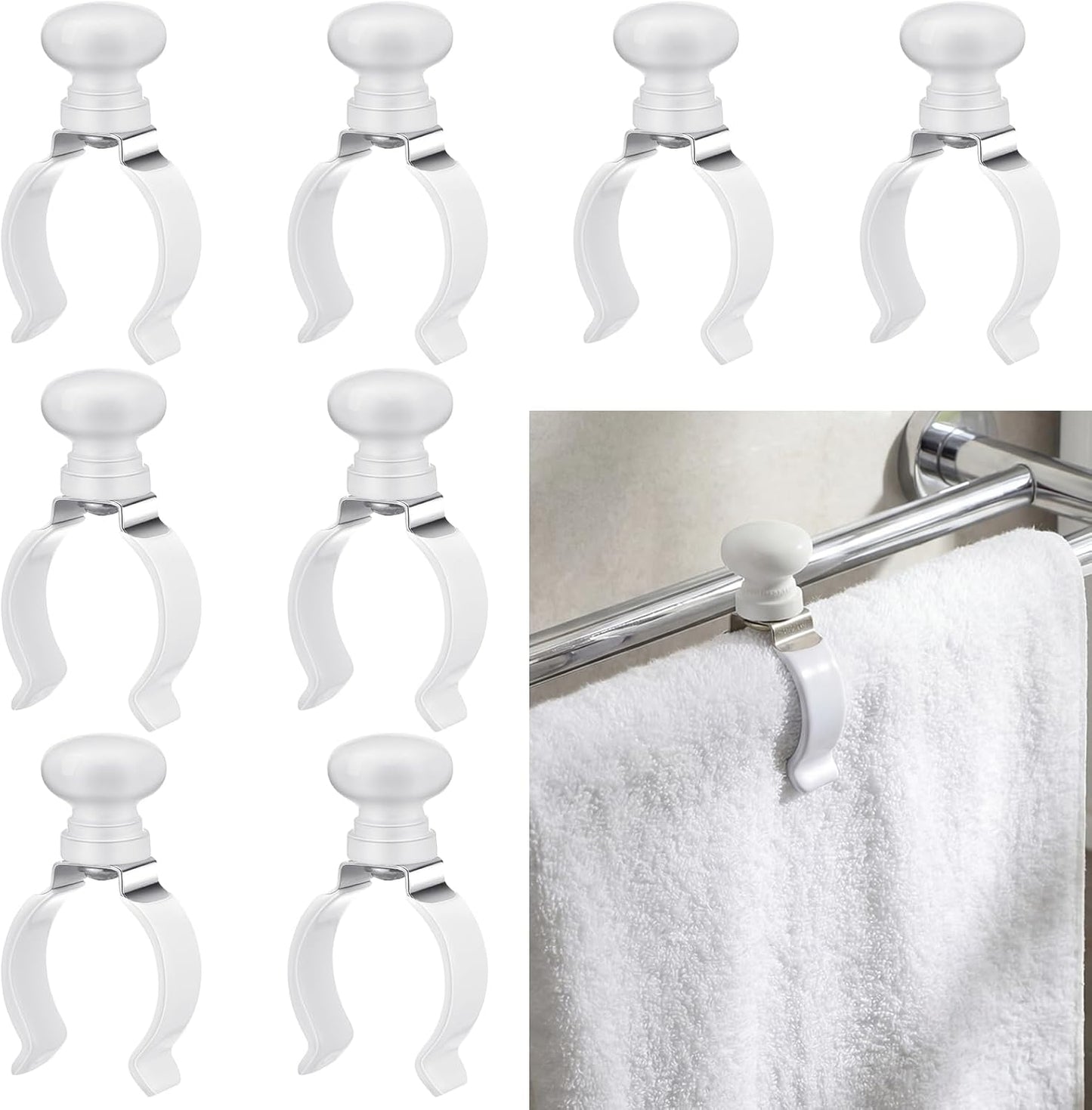 Clips para toallas de cocina Gerrii de acero inoxidable