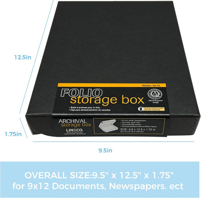 Caja almacenamiento folio metal 9.5x12.5pulg