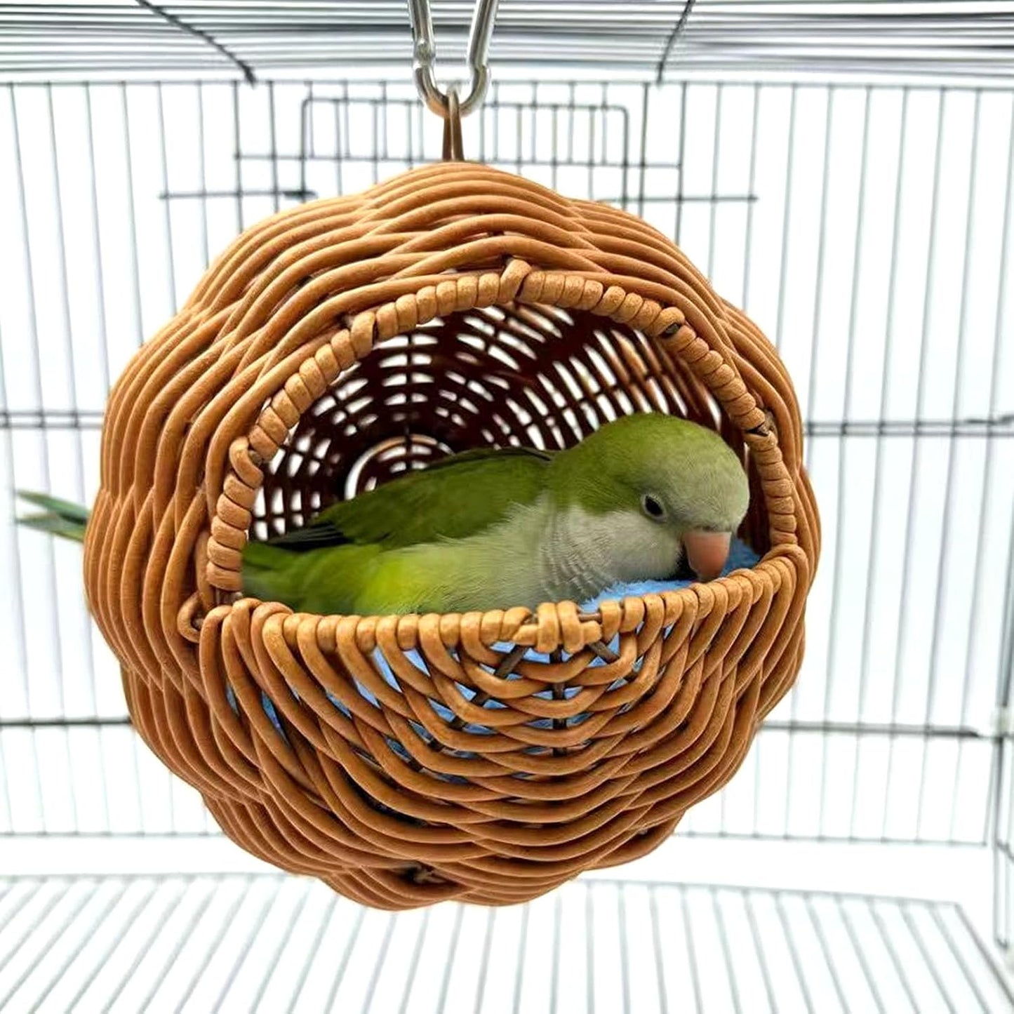 Nido ratán para pájaros periquito hamaca escondite