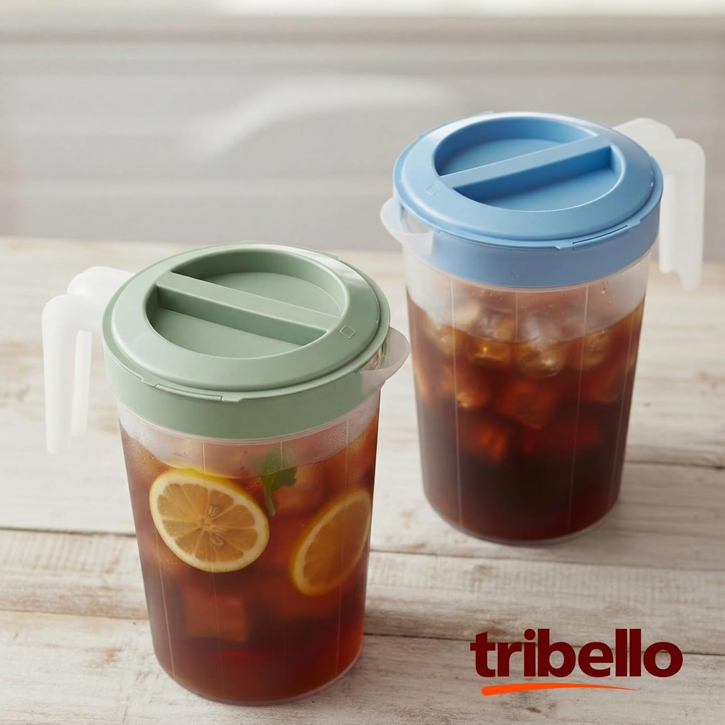 2 Pzas Jarra Plástico 1gal Tapa Giratoria Sin BPA