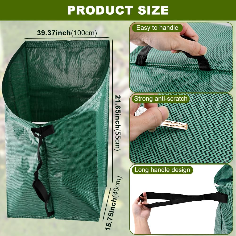 Recolector hojas 53gal bolsa reutilizable plegable Lea-f