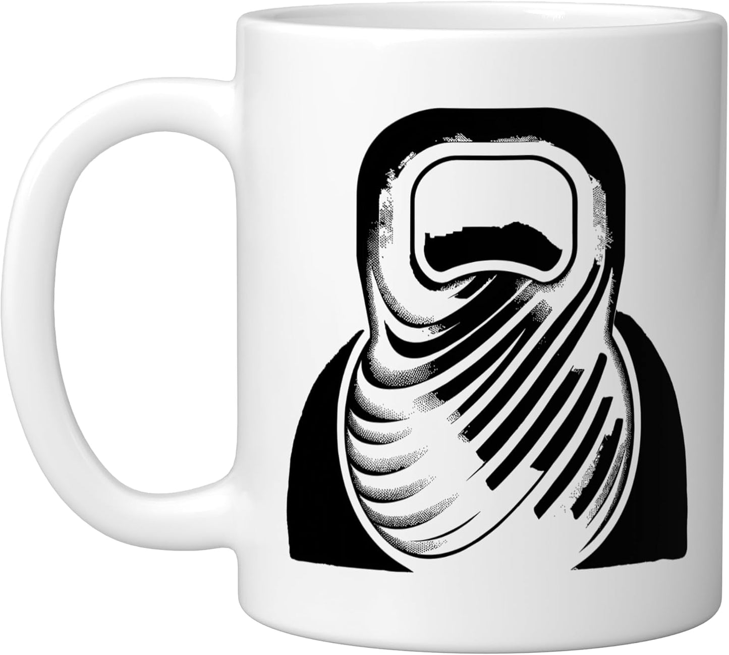 Taza Cerámica para Entrenamiento con Kettlebell Blanco